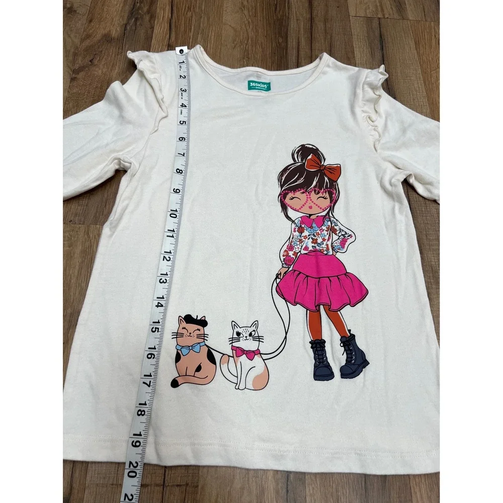 Girls Graphic Shirt & Ruffle‎ Skirt Set | 60% Cotton 40% Poly & 100% Cotton